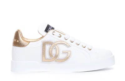 Dolce & Gabbana Portofino Trainers In White
