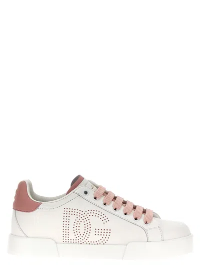 Dolce & Gabbana Portofino Light Sneakers In Pink