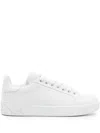 Dolce & Gabbana White Calfskin Portofino Sneakers