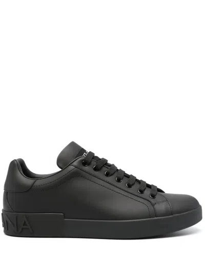Dolce & Gabbana Portofino Trainers In Black