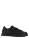 Dolce & Gabbana 'portofino' Black Low Top Sneakers With Logo Lettering Detail