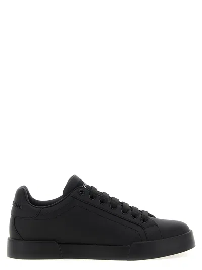 Dolce & Gabbana Portofino Sneakers In Black