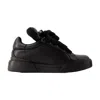 Dolce & Gabbana Snk Man Sneakers Black Size 9 Lambskin In Black