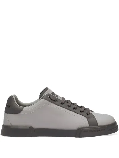 Dolce & Gabbana Portofino Sneakers In Brown