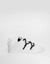 Dolce & Gabbana Dolce And Gabbana White Insert Portofino Sneakers In Multicolor