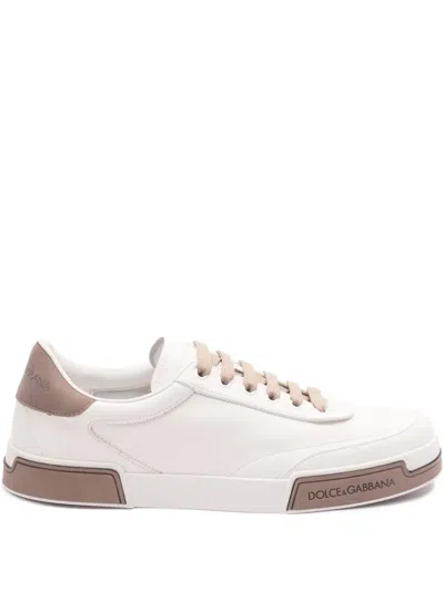 Dolce & Gabbana Portofino Sneakers In Neutrals