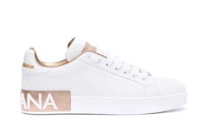 Dolce & Gabbana Portofino Sneakers In White