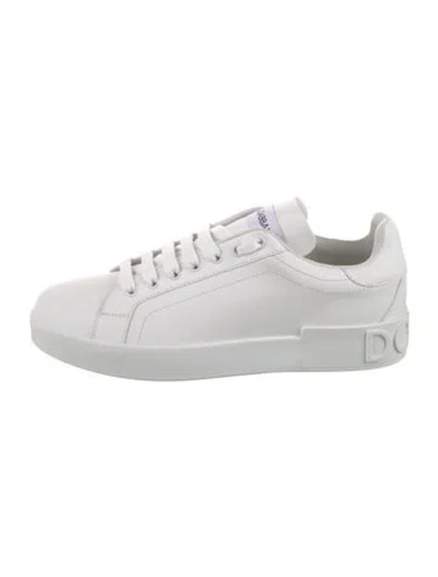 Pre-owned Dolce & Gabbana Portofino Sneakers W/ Tags In White