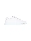 Dolce & Gabbana Leather Sneakers With Lateral Logo Patch In White
