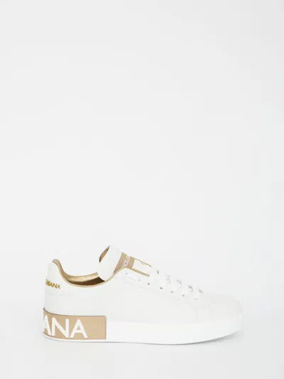 Dolce & Gabbana Portofino Trainers In White