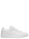 Dolce & Gabbana Portofino Light White Sneakers With Logo Patch On The Tongue And Tonal Logo Lettering On The Heel In In White