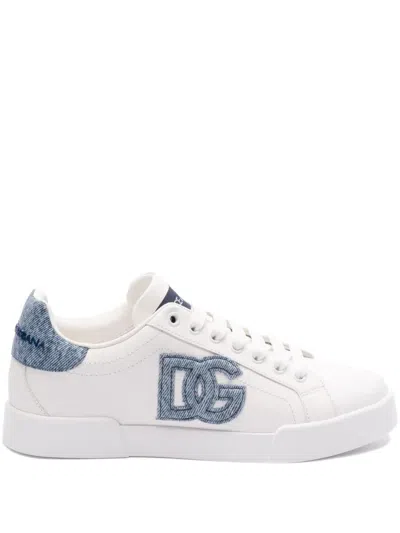 Dolce & Gabbana Portofino Trainers In White