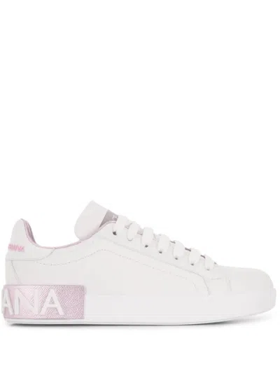Dolce & Gabbana Portofino Trainers In White