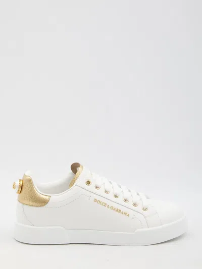 Dolce & Gabbana Portofino Trainers In White