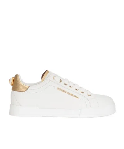 DOLCE & GABBANA DOLCE  GABBANA PORTOFINO LOGO LETTERING SNEAKERS