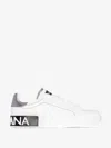 Dolce & Gabbana Leather Classic Low Top Sneakers Women's Shoes In White