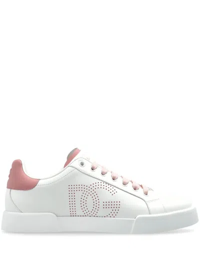 Dolce & Gabbana Portofino Trainers In White