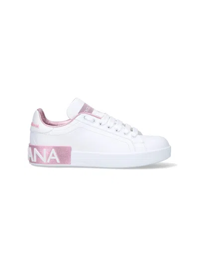 Dolce & Gabbana Portofino Sneakers In White