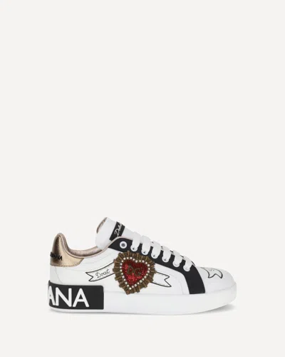 Dolce & Gabbana Portofino Sneakers In White