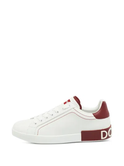 Pre-owned Dolce & Gabbana Portofino Sneakers In White