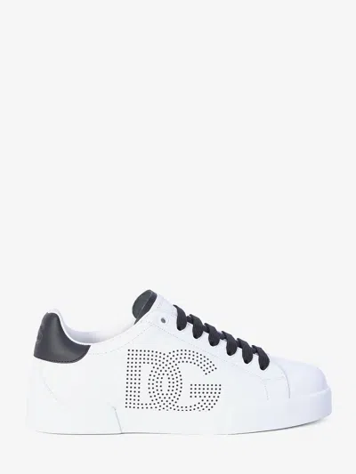 Dolce & Gabbana Portofino Sneakers In White