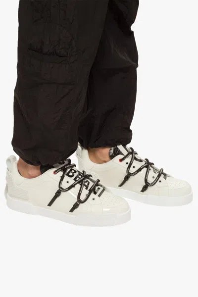 Dolce & Gabbana Portofino Sneaker In Calfskin And White Paint