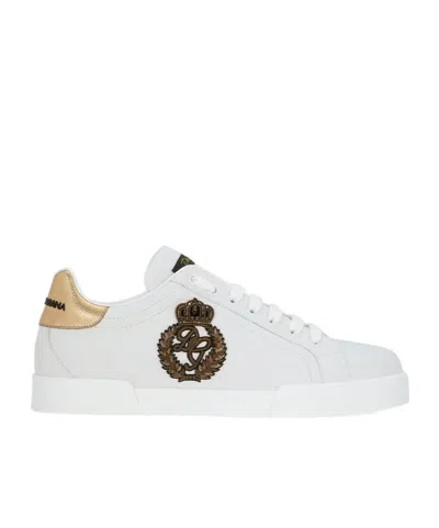 DOLCE & GABBANA DOLCE  GABBANA CROWN PATCH PORTOFINO SNEAKERS
