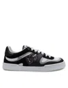 Dolce & Gabbana Portofino Light Low-top Mesh And Leather Sneakers In Grey