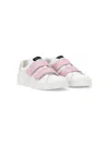 Dolce & Gabbana Portofino Touch-strap Sneakers In White