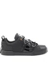 Dolce & Gabbana Sneakers Low Top Perforated Toe In Black