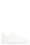Dolce & Gabbana Portofino Vintage Leather Low-top Sneakers In White