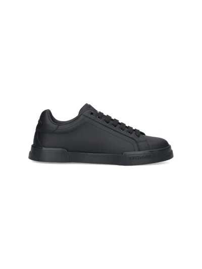 Dolce & Gabbana "portofino Vintage" Sneakers In Black