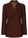 Dolce & Gabbana Portofino Virgin-wool Blazer In Red
