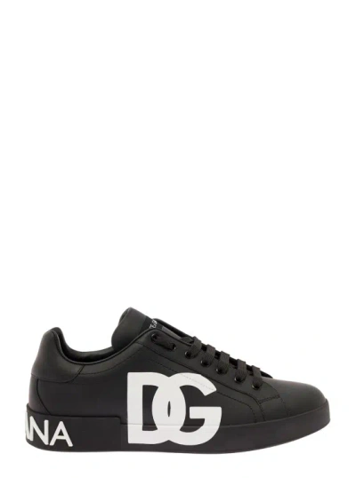 Dolce & Gabbana Black Portofino Sneakers