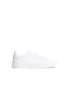 Dolce & Gabbana Portofino Calfskin White Sneakers In White
