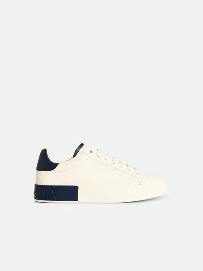 Dolce & Gabbana 'portofino' White Leather Sneakers