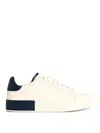 Dolce & Gabbana Leather-paneled Sneakers In White