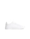Dolce & Gabbana Portofino Calfskin White Sneakers In White