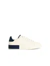 Dolce & Gabbana White Leather Portofino Sneakers In White