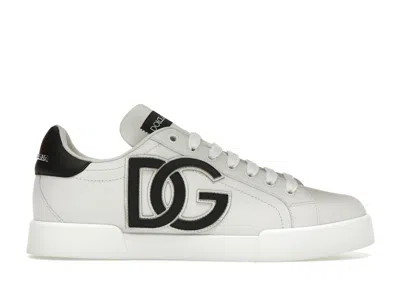 Pre-owned Dolce & Gabbana Portofino (women's) Sneakers In Black/white