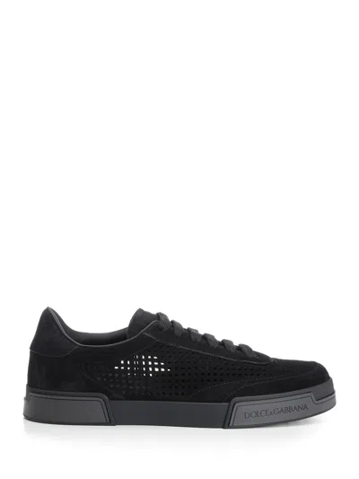 Dolce & Gabbana Portofino Yacht Sneaker In Black