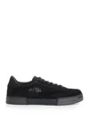 Dolce & Gabbana Round Toe Leather Low Top Sneakers