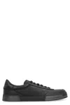 Dolce & Gabbana Gray Calfskin Portofino Yacht Sneakers
