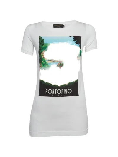 Pre-owned Dolce & Gabbana Portofino-print T-shirt In White