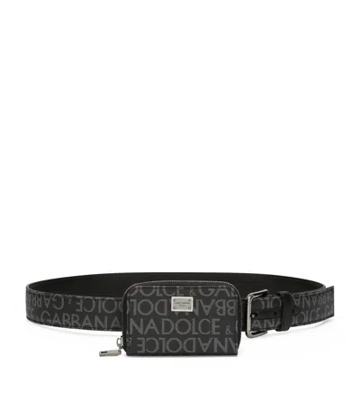Dolce & Gabbana Pouch-detail Logo Belt