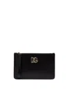 Dolce & Gabbana Pouch With Dg Logo In Black