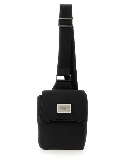 Dolce & Gabbana Pouch With Logo In Black