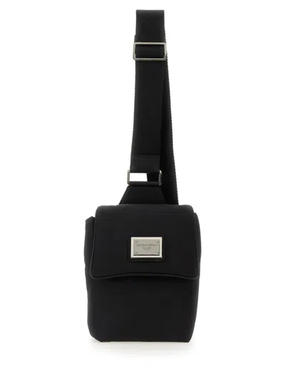 Dolce & Gabbana Pouch With Logo In Black