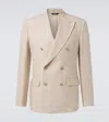 Dolce & Gabbana Man Blazer Camel Size 40 Polyester, Wool, Elastane In Powder Beige