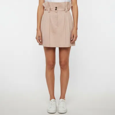 Pre-owned Dolce & Gabbana Powder Pink Gabardine Pleated Mini Skirt S